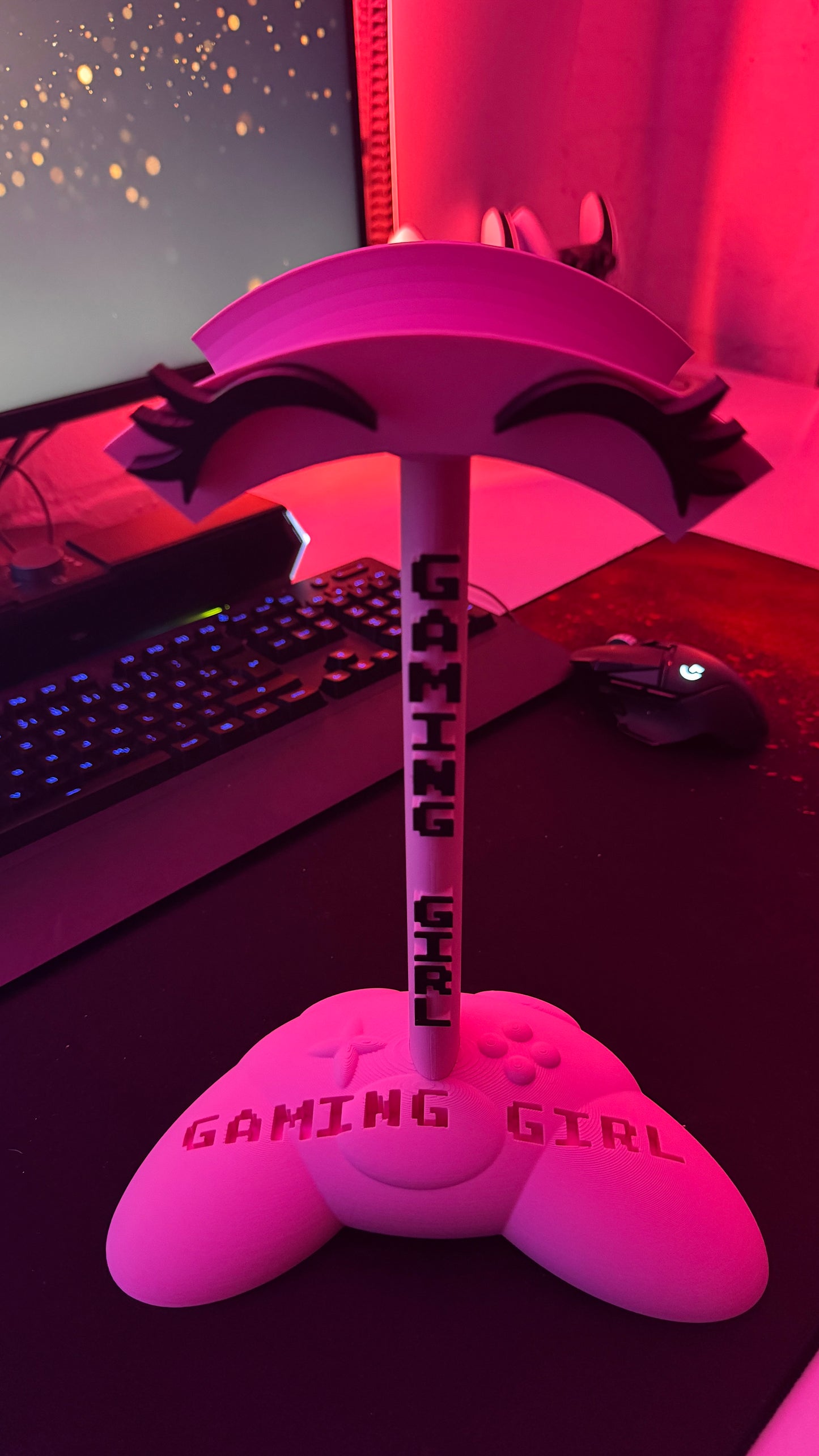 Headset Ständer - GAMING GIRL mit Wimpern