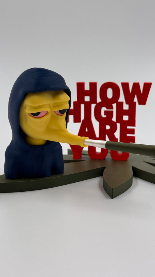 How high are you? Smoking pothead. Kiffer. Weed. Stoner. Dope. THC. OCB. Cannabis.