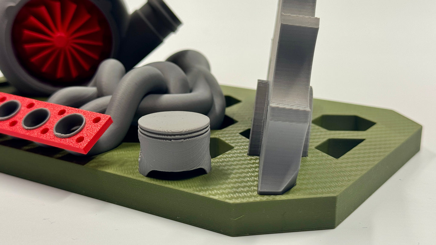 Bilderrahmen für Autoliebhaber (Turbolader, Kolben, Kurbelwelle etc.) - 20x15 cm oder 13x18 cm