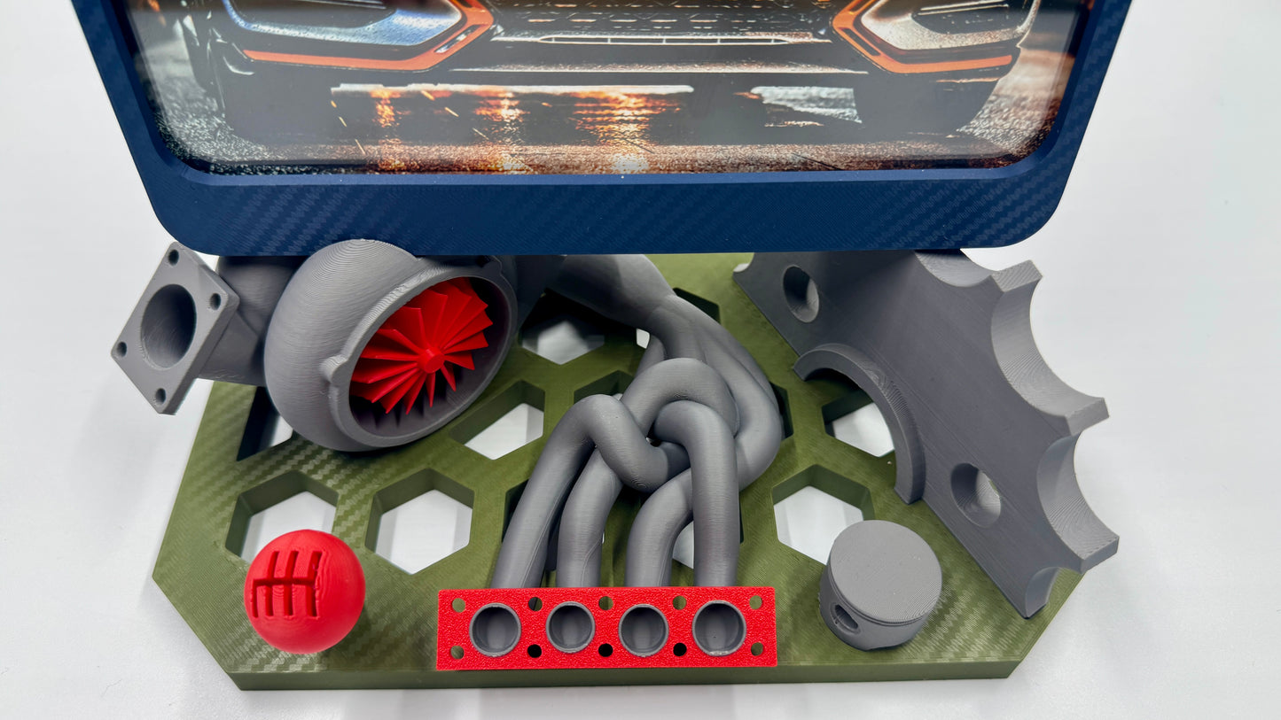 Bilderrahmen für Autoliebhaber (Turbolader, Kolben, Kurbelwelle etc.) - 20x15 cm oder 13x18 cm