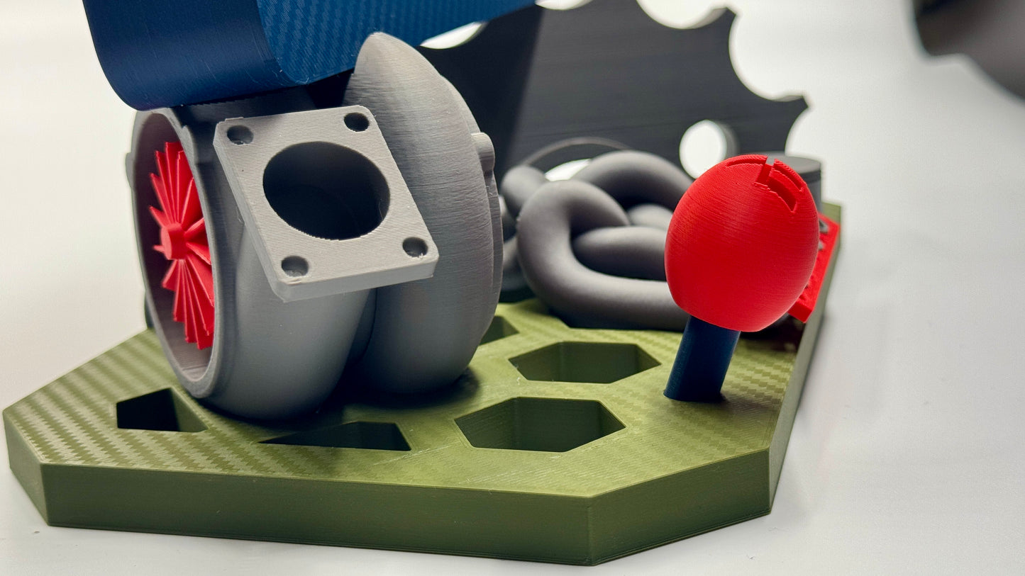 Bilderrahmen für Autoliebhaber (Turbolader, Kolben, Kurbelwelle etc.) - 20x15 cm oder 13x18 cm