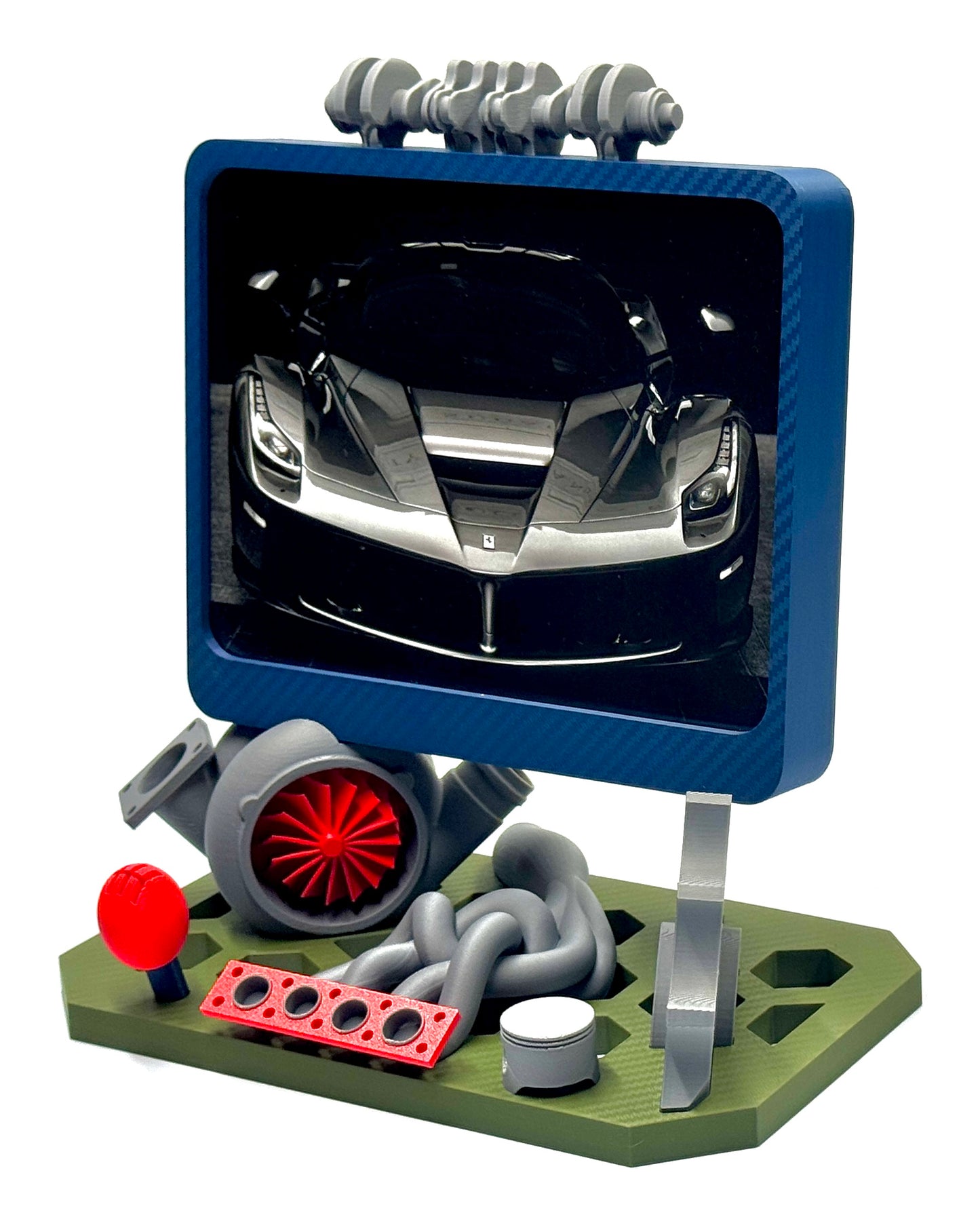 Bilderrahmen für Autoliebhaber (Turbolader, Kolben, Kurbelwelle etc.) - 20x15 cm oder 13x18 cm