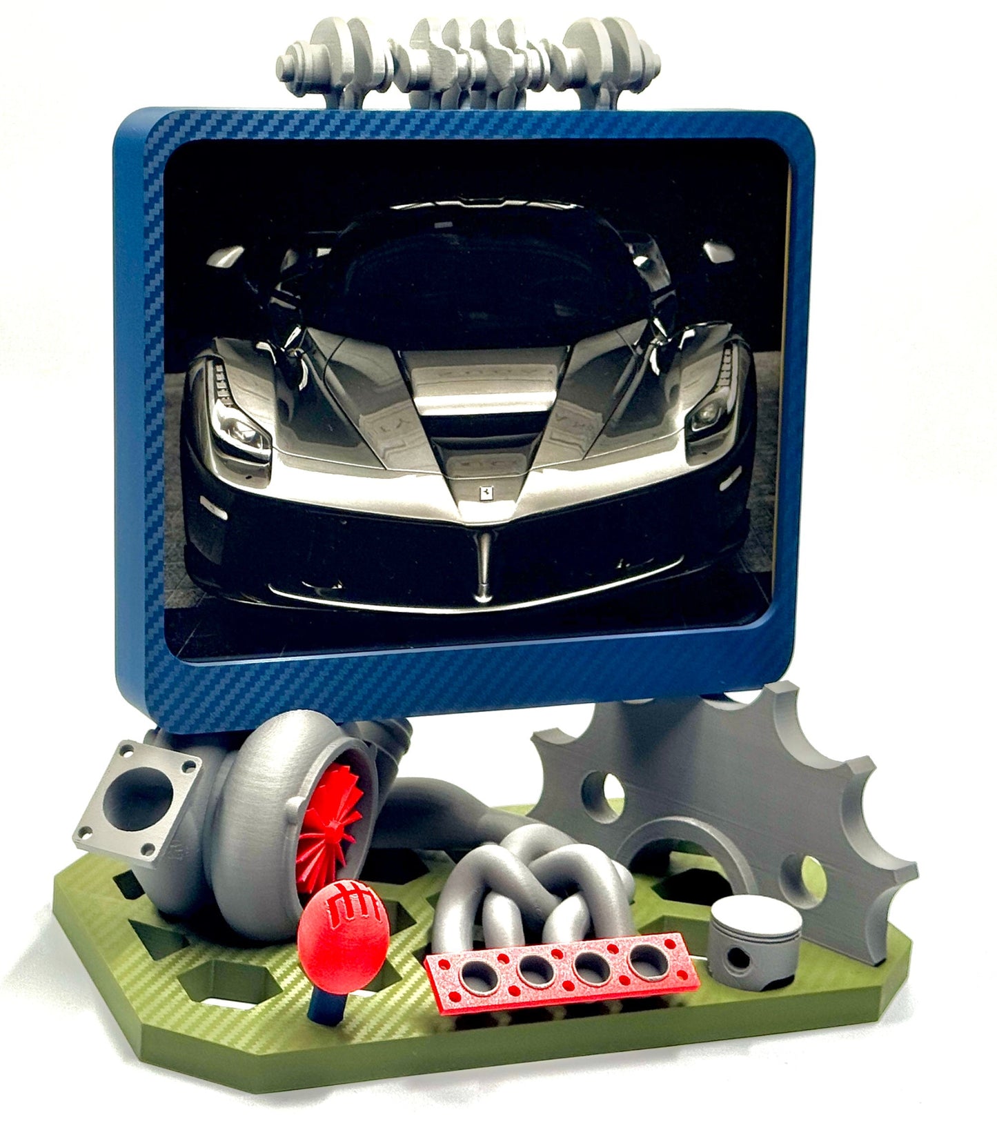 Bilderrahmen für Autoliebhaber (Turbolader, Kolben, Kurbelwelle etc.) - 20x15 cm oder 13x18 cm