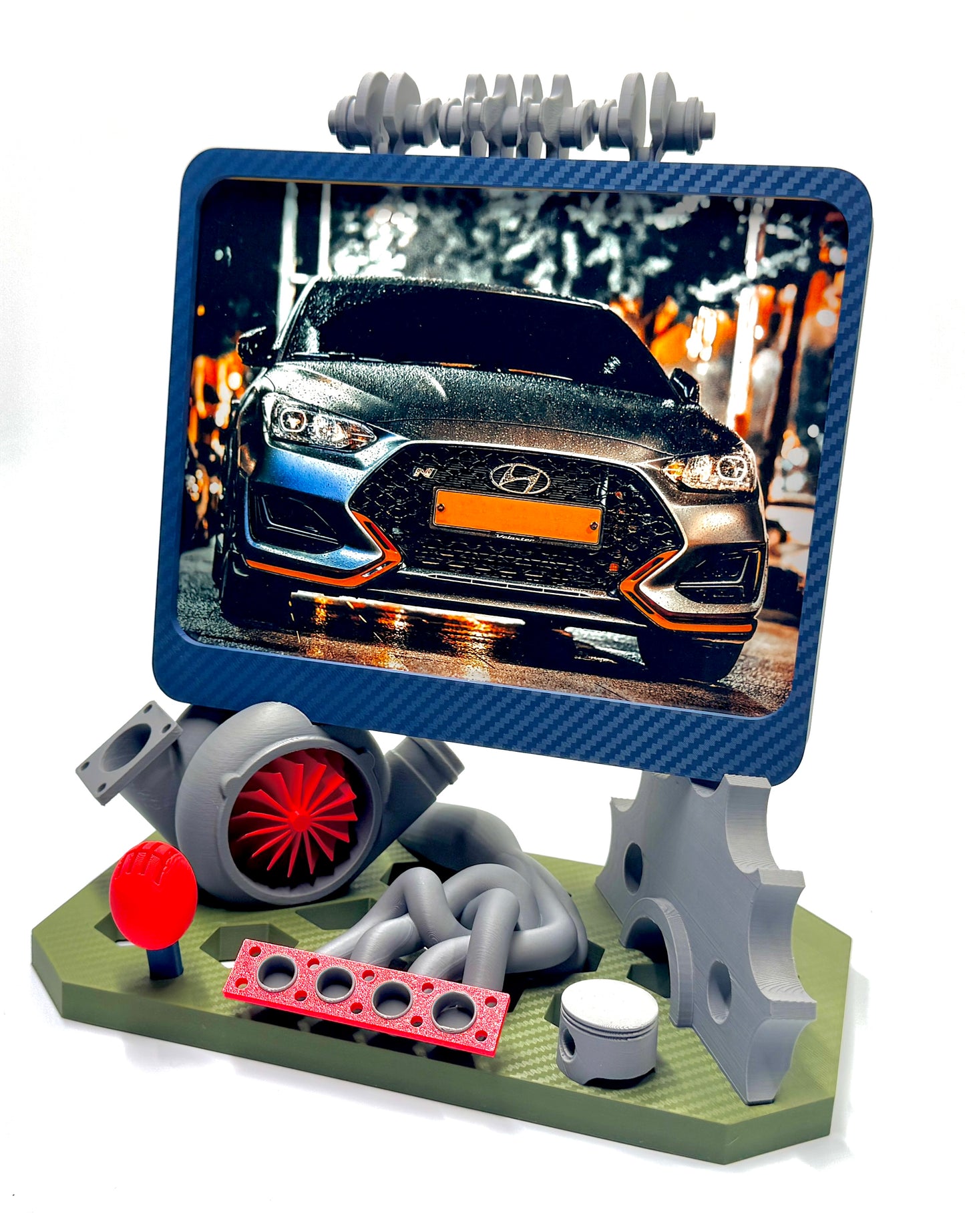 Bilderrahmen für Autoliebhaber (Turbolader, Kolben, Kurbelwelle etc.) - 20x15 cm oder 13x18 cm