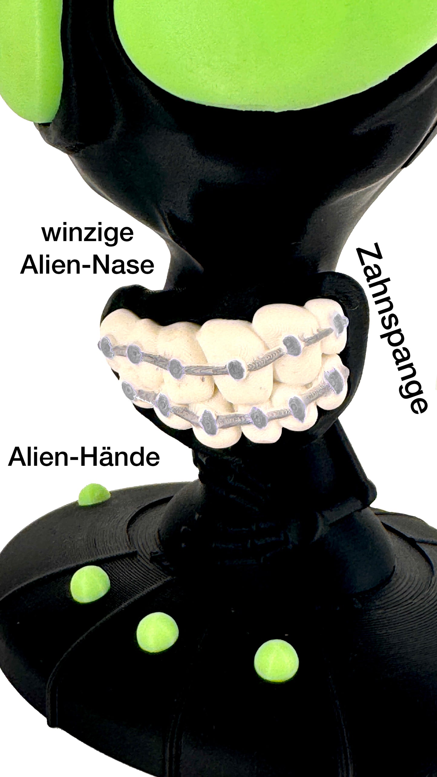 Alien Controller Ständer für PS5 & Xbox Series S/X - für 2 Controller - Glow in the Dark Augen - Gaming Setup Deko - Dual Controller Stand