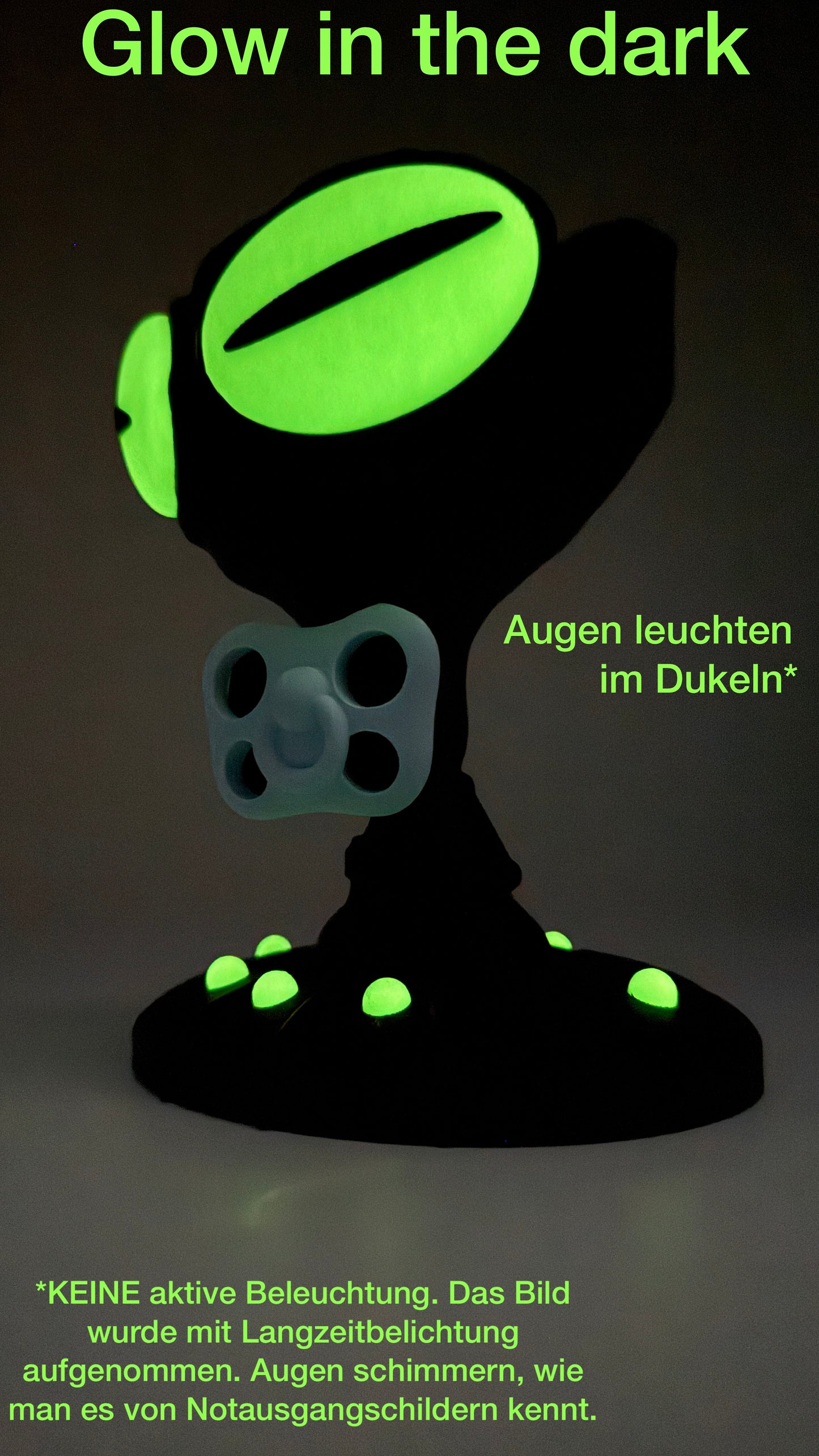 Controller Ständer für 1 Controller für PS5 oder Xbox Alien mit Schnuller – Glow in the Dark – Gaming Setup Deko – Headset & Gamepad Holder Alien Pacifier