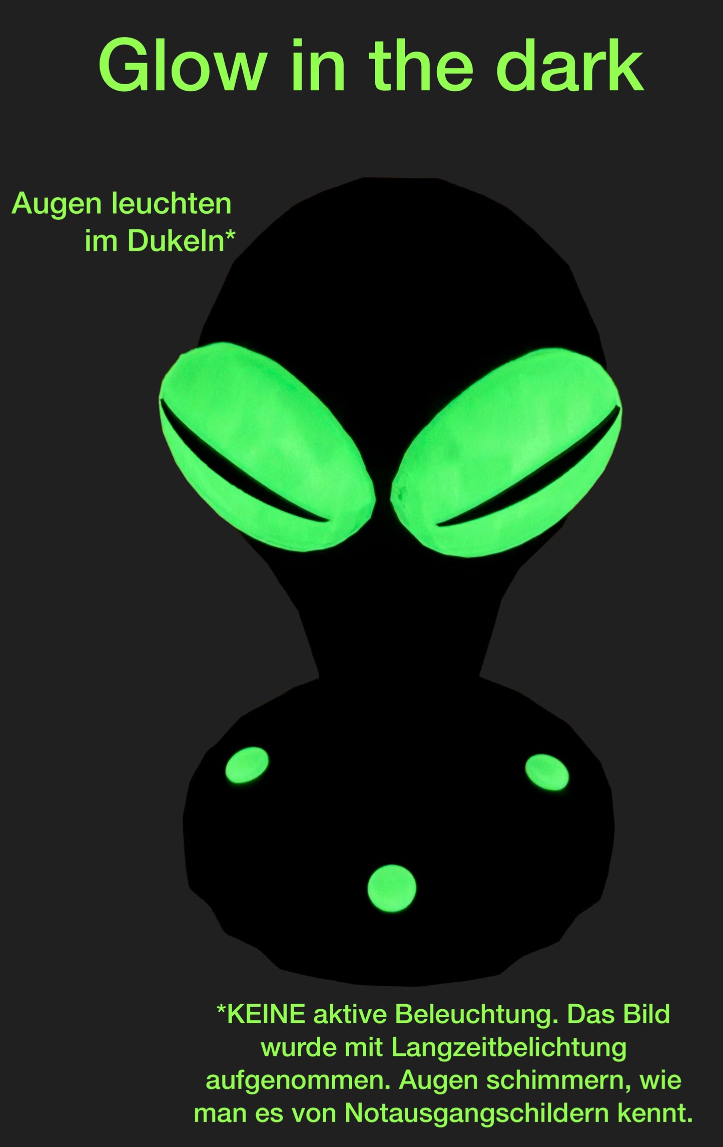 Alien Headset Halter – Glow in the Dark – Low Poly Design - Gaming Kopfhörerhalter – Sci-Fi Deko – Headphone Stand für Gaming Setup
