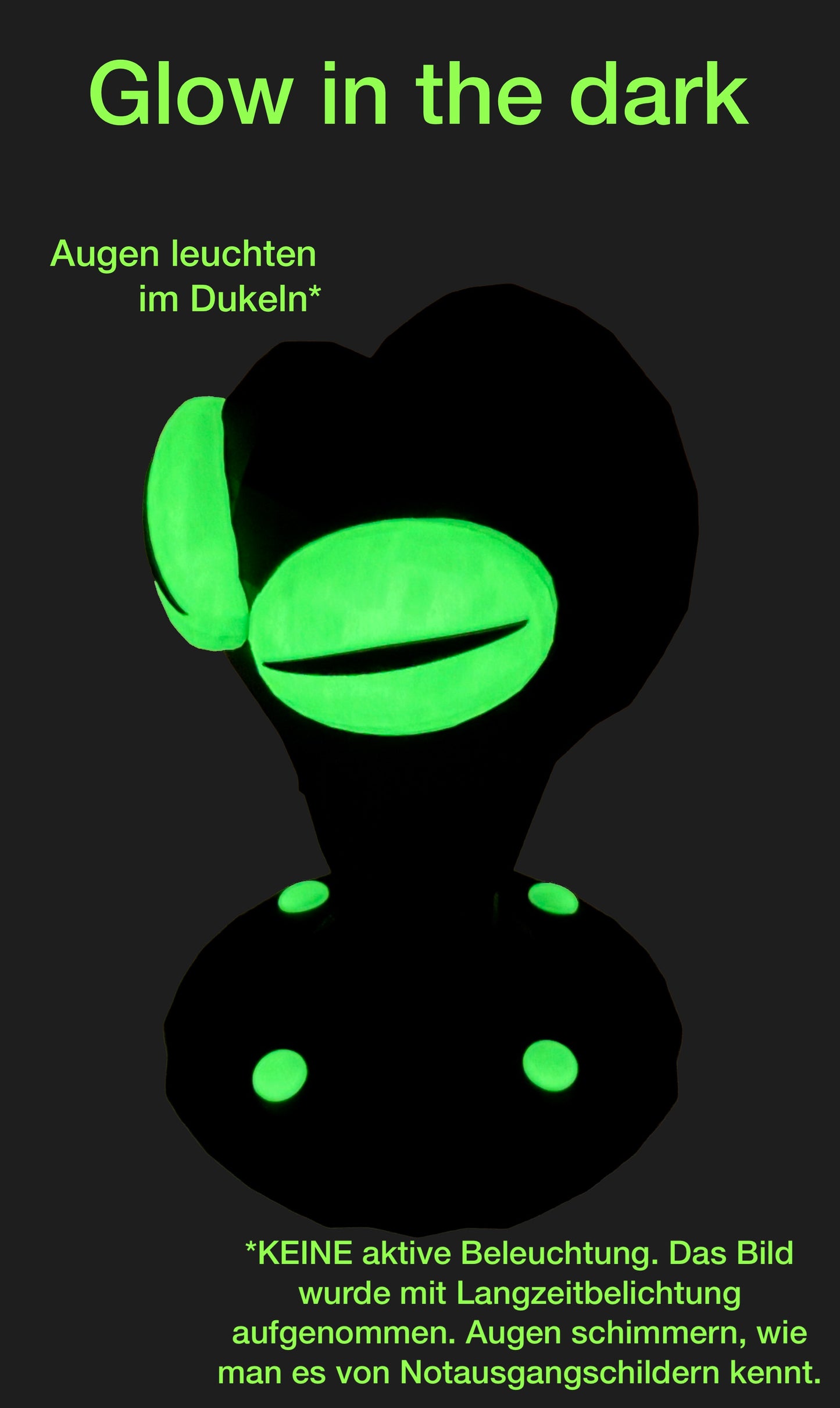 Alien Headset Halter – Glow in the Dark – Low Poly Design - Gaming Kopfhörerhalter – Sci-Fi Deko – Headphone Stand für Gaming Setup