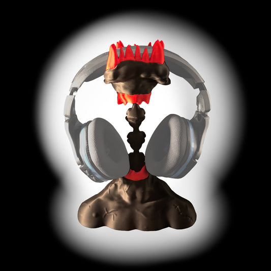 Gaming Kopfhörerhalter Monster Design - Headset Ständer - Lustiger & Ausgefallener Halter für Gaming Setup - Deko & Geschenk für Gamer - Kompatibel mit gängigen Gaming-Headsets