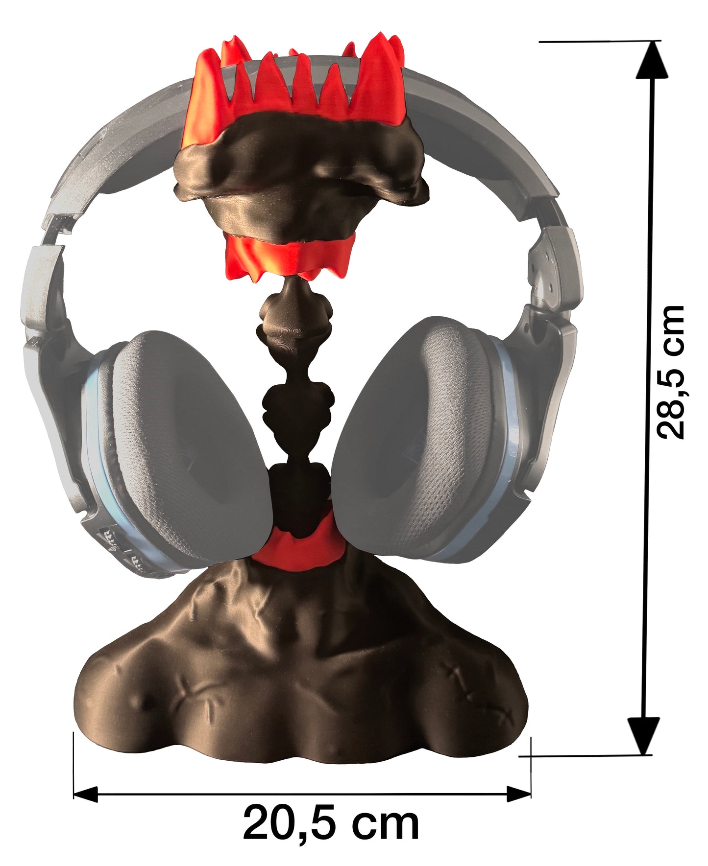 Gaming Kopfhörerhalter Monster Design - Headset Ständer - Lustiger & Ausgefallener Halter für Gaming Setup - Deko & Geschenk für Gamer - Kompatibel mit gängigen Gaming-Headsets