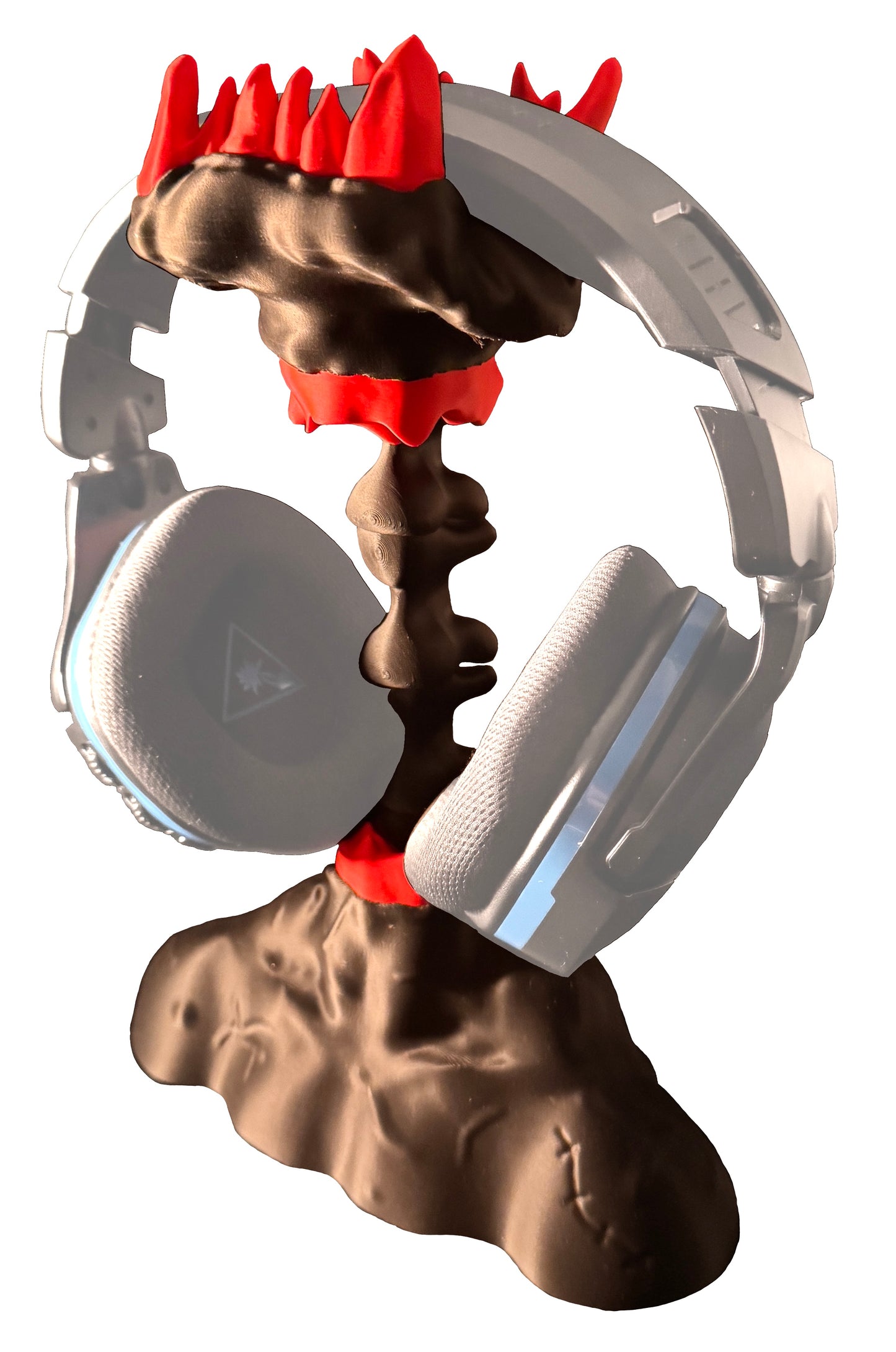 Gaming Kopfhörerhalter Monster Design - Headset Ständer - Lustiger & Ausgefallener Halter für Gaming Setup - Deko & Geschenk für Gamer - Kompatibel mit gängigen Gaming-Headsets