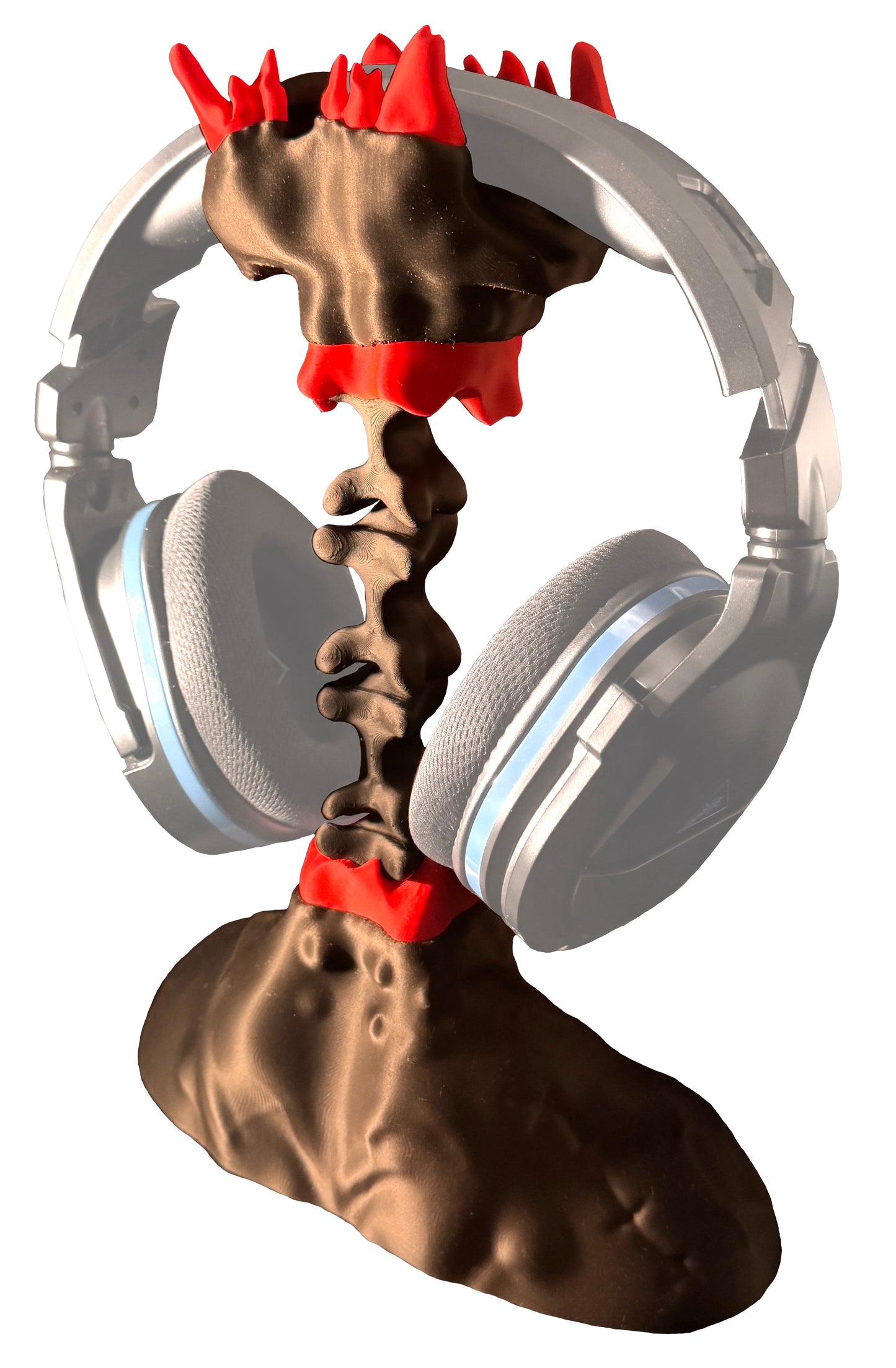 Gaming Kopfhörerhalter Monster Design - Headset Ständer - Lustiger & Ausgefallener Halter für Gaming Setup - Deko & Geschenk für Gamer - Kompatibel mit gängigen Gaming-Headsets